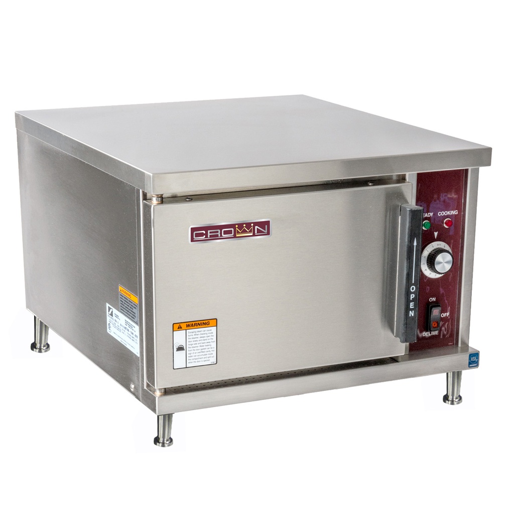PROMOTION - CROWN SX-3 Electric Counter Convection Steamer Auto Fill/Drain 3 Pan Capacity