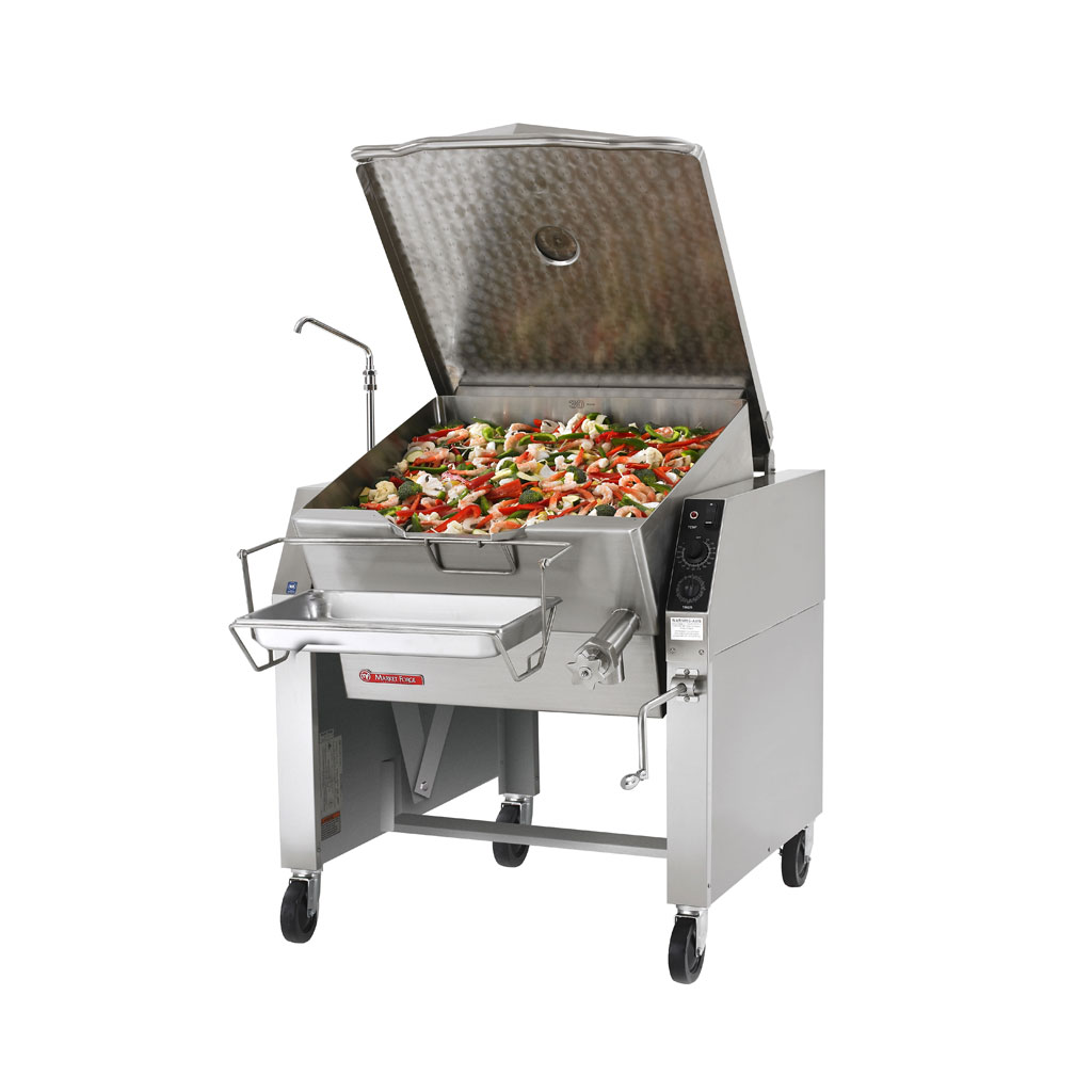 CROWN Market Forge 40P-STEL 40 Gallon Electric Tilting Skillet OPEN LEG