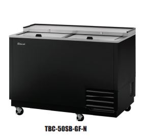 Turbo Air TBC-50SB-GF-N Super Deluxe Glass Chiller & Froster, 50"W, black exterior