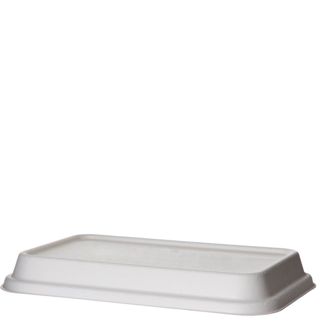 Eco Products EP-SCRC24LIDSD WorldView Domed Sugarcane Lid for 24 and 32 oz Rectangle Containers
