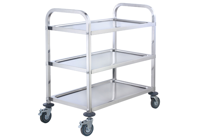 WINCO SUC-40 3 Tier Stainless Steel Utility / Trolley Cart