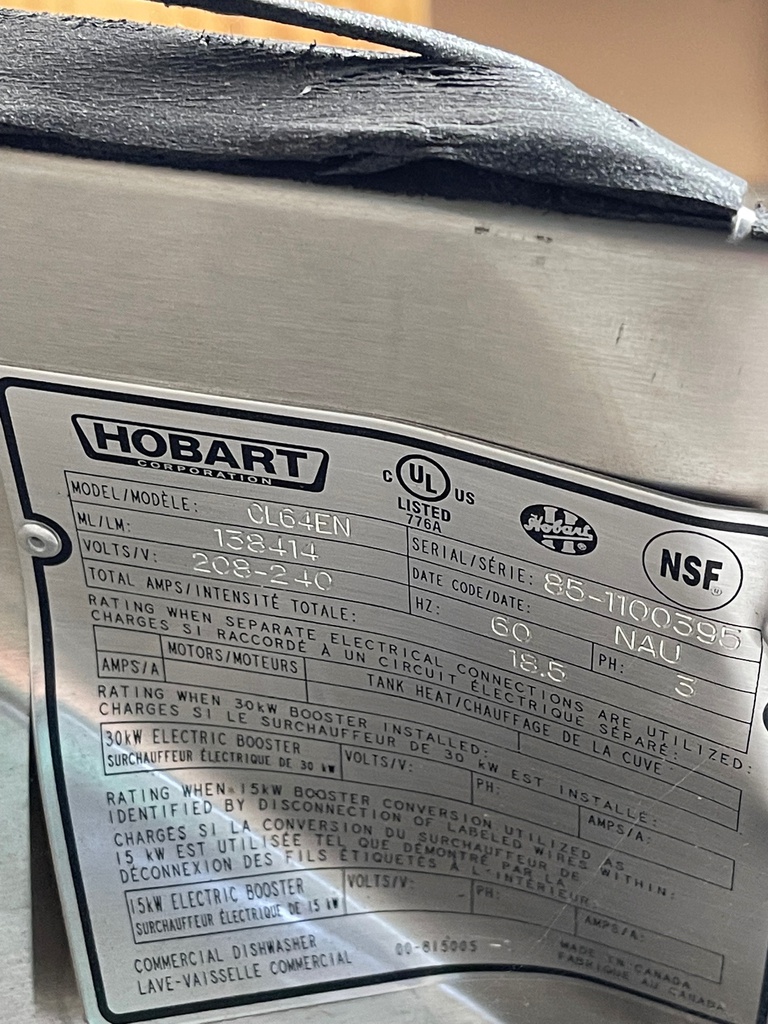 Hobart CL64EN 