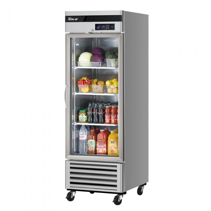 Turbo Air TSR-23GSD-N6 SUPER DELUXE GLASS DOOR REFIGERATION ONE-SECTION
