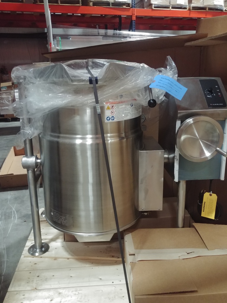 Cleveland KGL25T Tilting Kettle, 25 gal, manual tilt