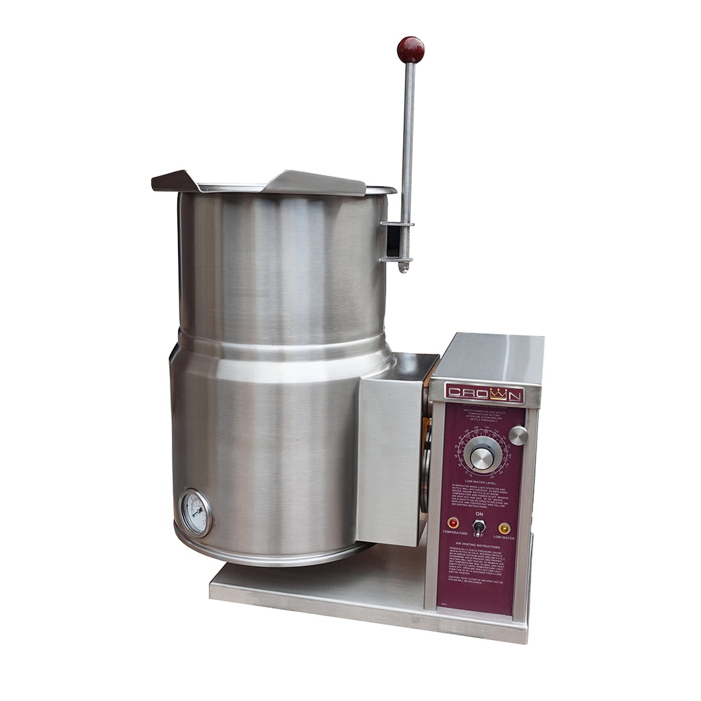 CROWN EC-12TW Electric Counter 12 Gallon Tilt Kettle