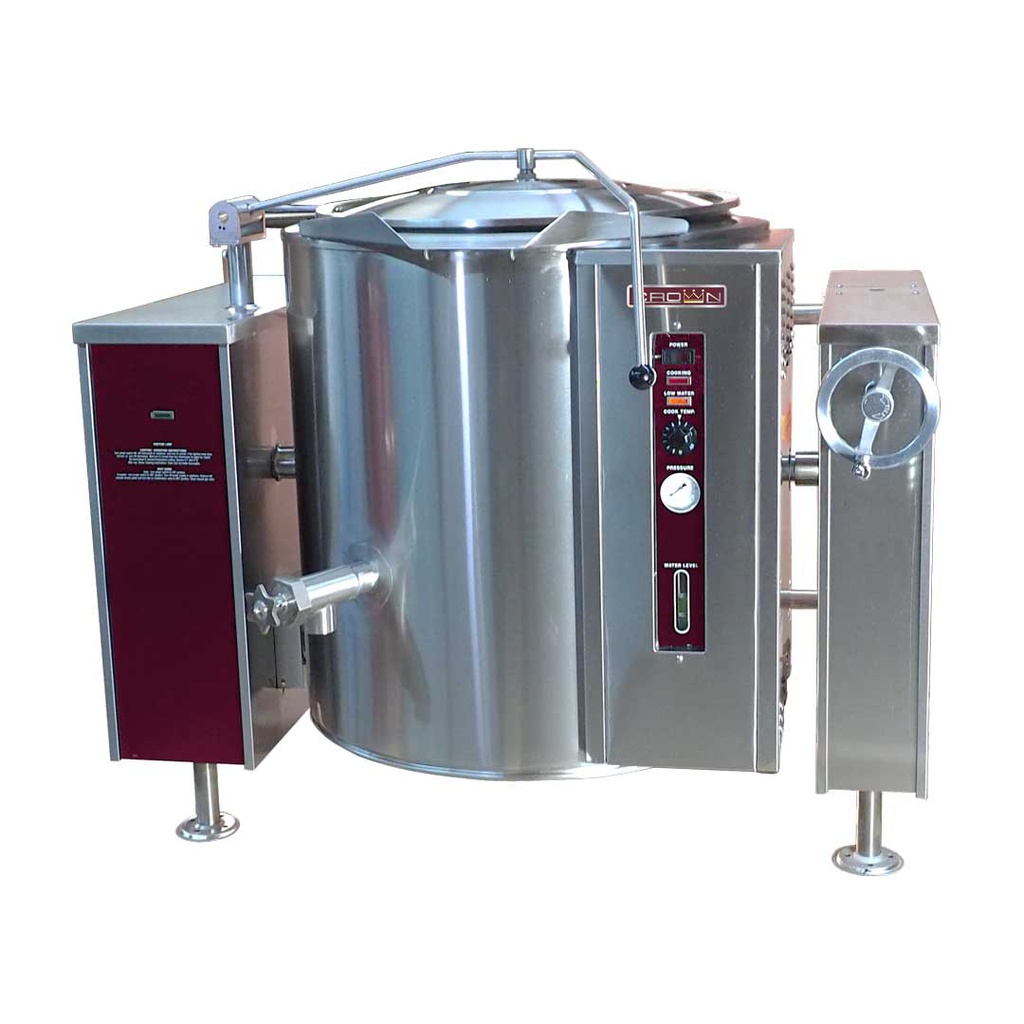 CROWN GLT-30 Gas Steam Tilting Kettle 30 Gallon