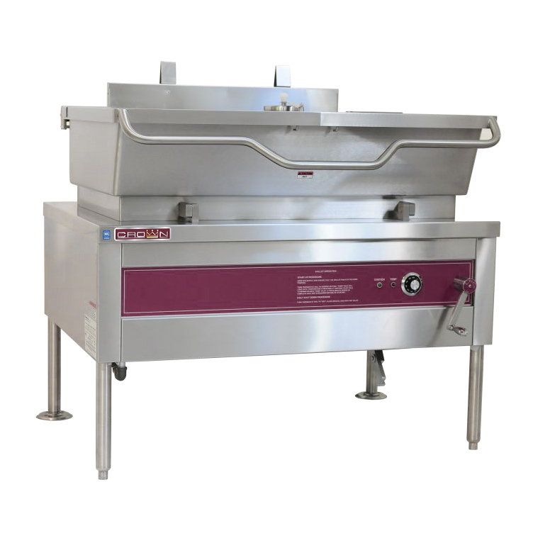 PROMOTION - CROWN ES-40 Electric Tilting Skillet Manual Tilt 40 Gallon