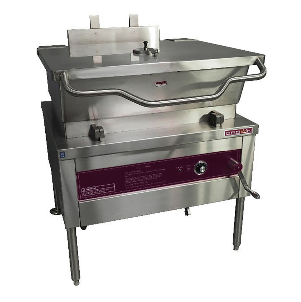 PROMOTION - CROWN GS-40 Gas Floor Skillet Manual Tilt 40 Gallon