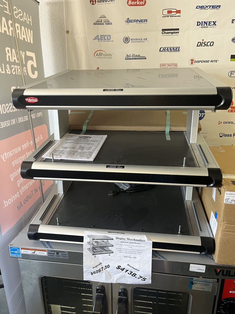 HATCO GR2SDS-24D Hatco Glo-Ray Designer Slant Merchandising Display Warmers